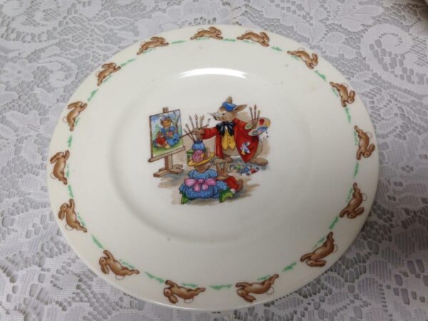 Vintage, Royal Doulton, England, Bunny Kins 3pc Child's Cup, Saucer n Plate Set