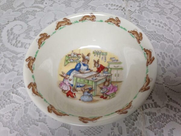 Vintage, Royal Doulton, England, Bunny Kins 3pc Child's Cup, Saucer n Plate Set