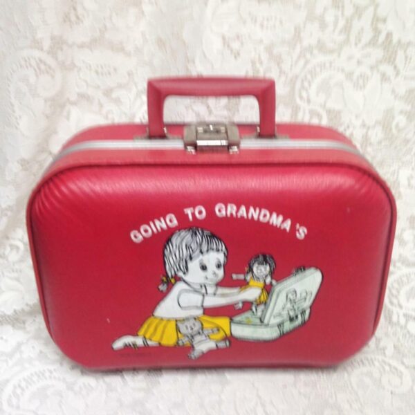 Vintage, Trojan Luggage Co., Going to Grandma Doll Case 13in x 10in x 5in