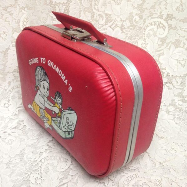 Vintage, Trojan Luggage Co., Going to Grandma Doll Case 13in x 10in x 5in