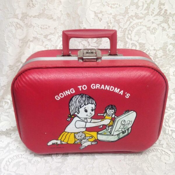 Vintage, Trojan Luggage Co., Going to Grandma Doll Case 13in x 10in x 5in