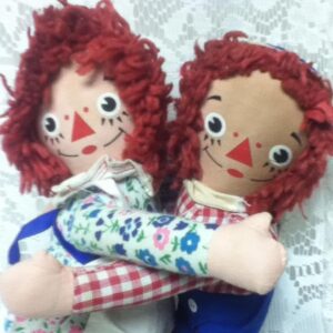 1970s Knickerbocker, Rare, Raggedy Ann and Andy Embraceable