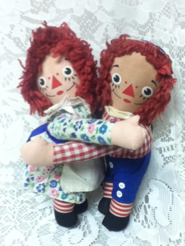 1970s Knickerbocker, Rare, Raggedy Ann and Andy Embraceable