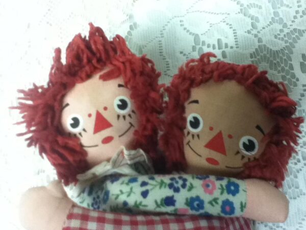 1970s Knickerbocker, Rare, Raggedy Ann and Andy Embraceable