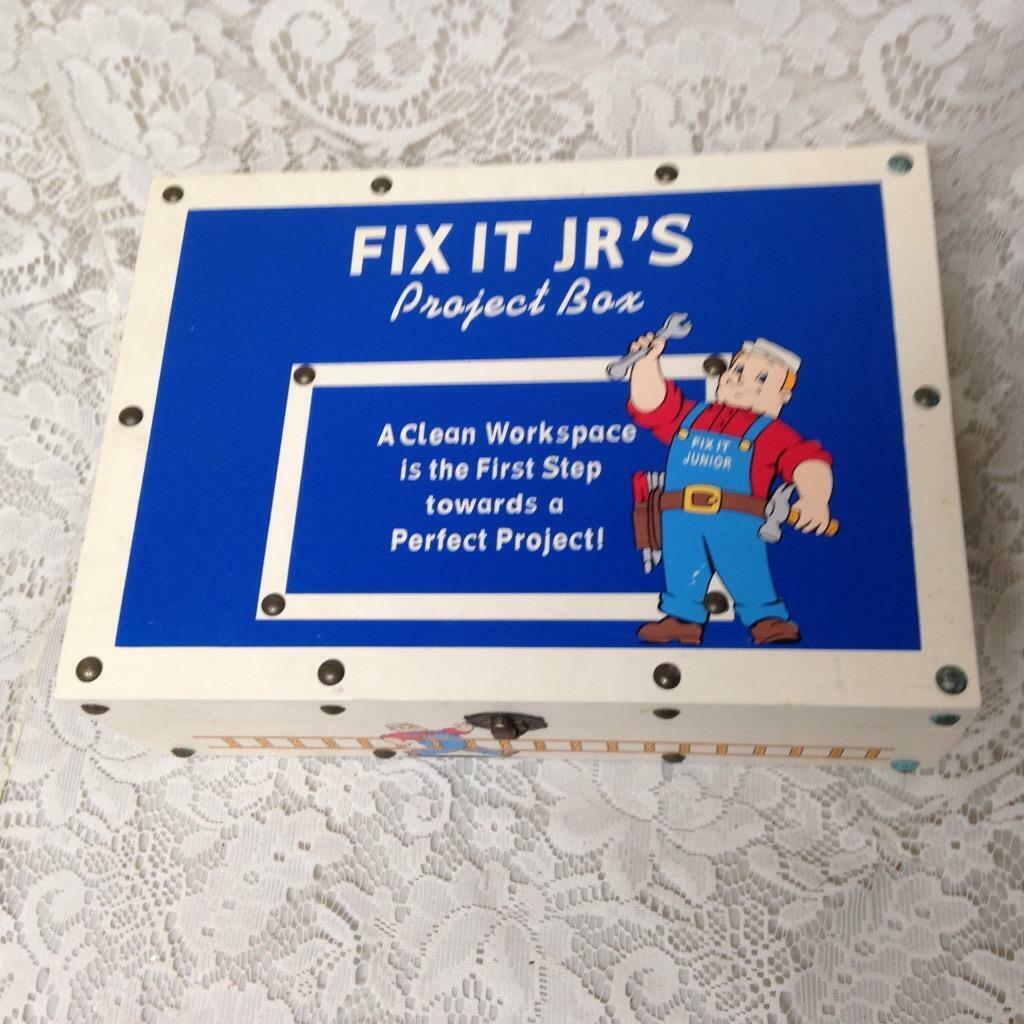 Enesco, Fix It Jrs. Project Tool Box with Tools 12in x 8.5in x 3.75in