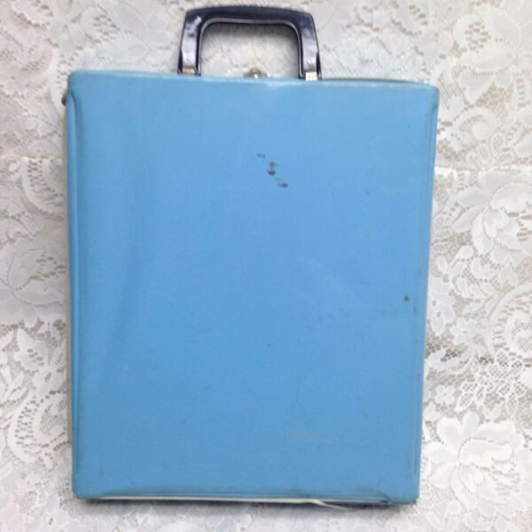 1963 Vintage Blue Vinyl Midge - Barbies Best Friend Carrying Case with Doll