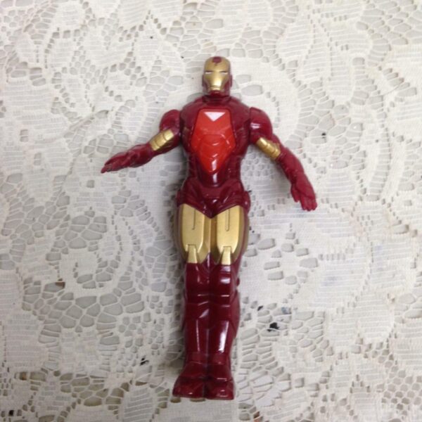 2pc Rare Superman and Iron Man Action Figures 4in and 5in