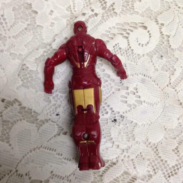 2pc Rare Superman and Iron Man Action Figures 4in and 5in