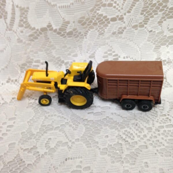 2pc, Yellow John Deere and Tonka Construction Equipment Set 6in and 3in L