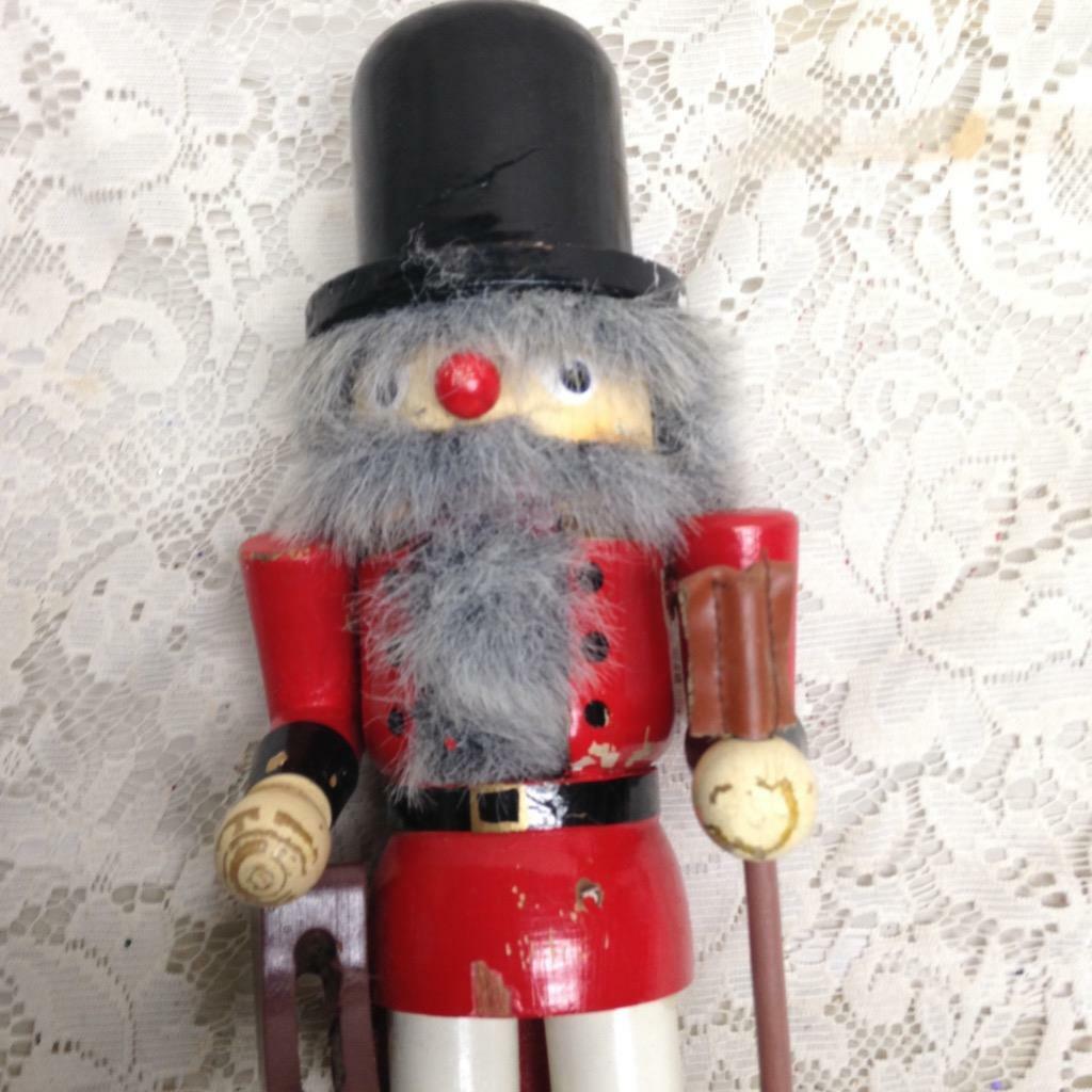 Vintage, Red Soldier Nut Cracker 14in x 5in