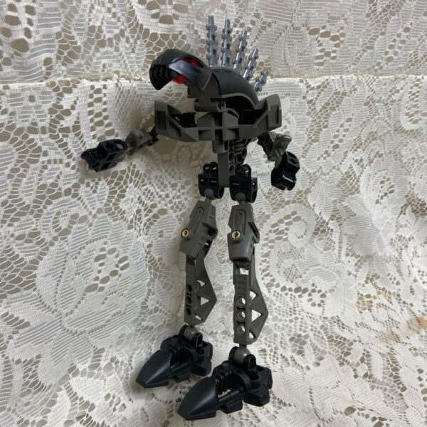 Vintage, Rare, Lego, Bionicle Black Action Figure 8in x 3in