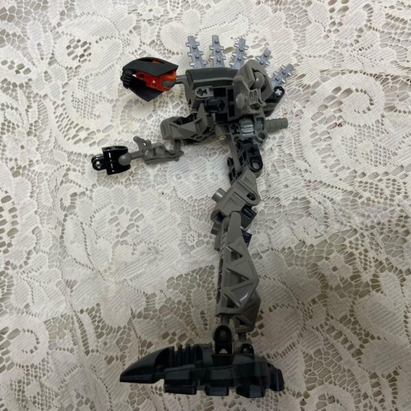 Vintage, Rare, Lego, Bionicle Black Action Figure 8in x 3in