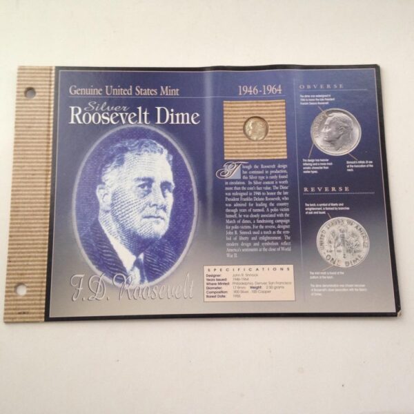 Genuine United States Mint- 1946-1964 BU Silver Roosevelt Dime