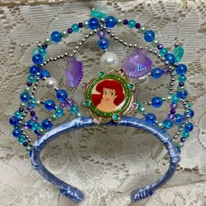 Vintage, Disney Princess Ariel Blue Headband Crown Tiara