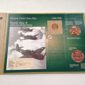 Genuine United States Mint- 1944-1946 Shellcase Lincoln Penny