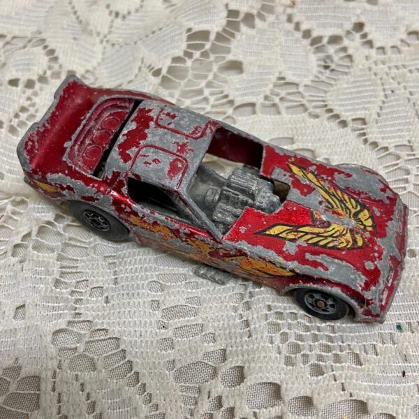 Vintage Hotwheels-Mattel Inc. 2pc 1977 Red Car and 1979 Brown Wagon