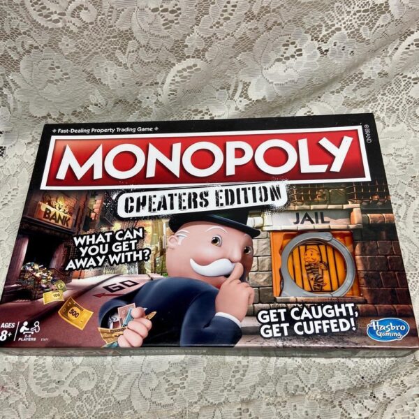 Vintage, Complete Monopoly Cheaters Edition- Board Game - 12in Sq