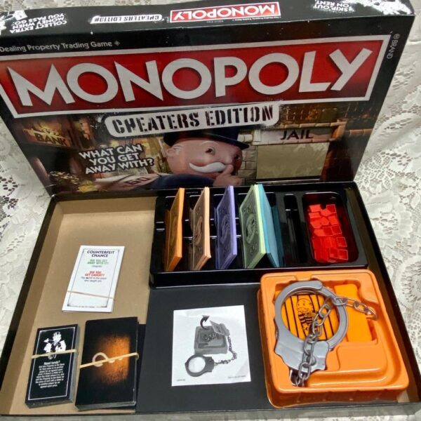 Vintage, Complete Monopoly Cheaters Edition- Board Game - 12in Sq