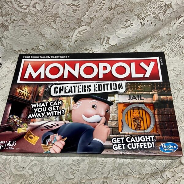 Vintage, Complete Monopoly Cheaters Edition- Board Game - 12in Sq