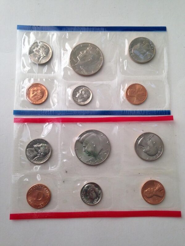 1985-P/D US Mint Uncirculated Coin Set -12pc Coin Set FV $1.82