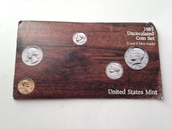 1985-P/D US Mint Uncirculated Coin Set -12pc Coin Set FV $1.82