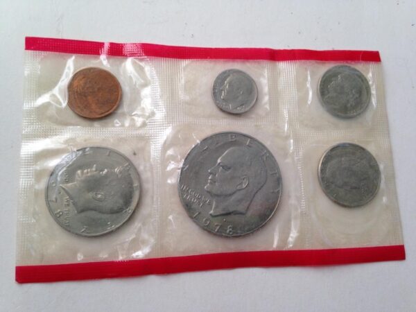 1978-P/D US Mint Uncirculated Coin Set -12pc Coin Set FV $3.82