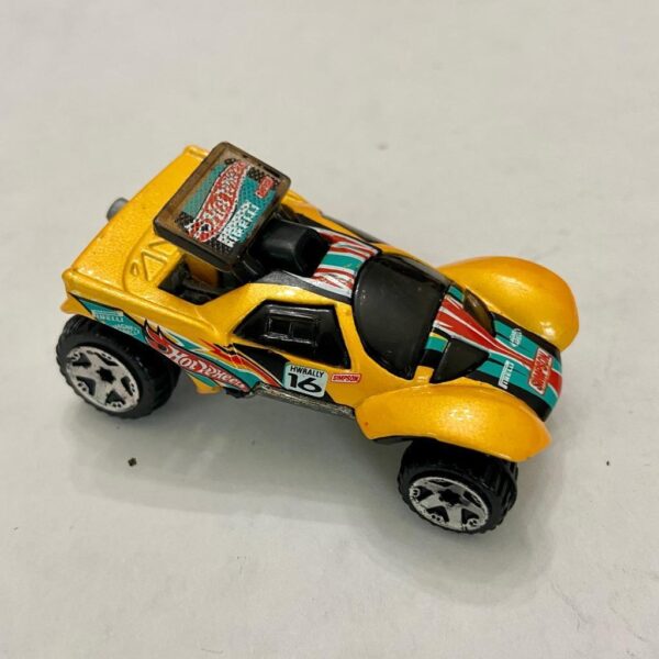 Vintage Hotwheels-Mattel Inc. 2002 Yellow Dakar