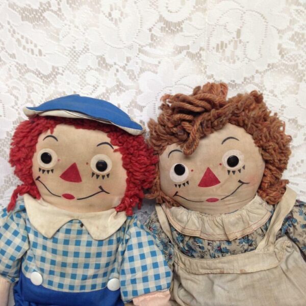 Rare, 1947 Johnny Gruelle Own Raggedy Ann and Andy Dolls