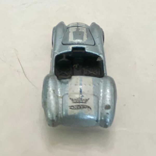 Vintage Hotwheels-Mattel Inc. 1983 blue and white striped sports car