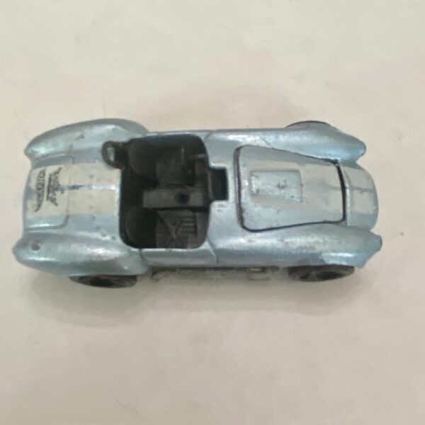 Vintage Hotwheels-Mattel Inc. 1983 blue and white striped sports car