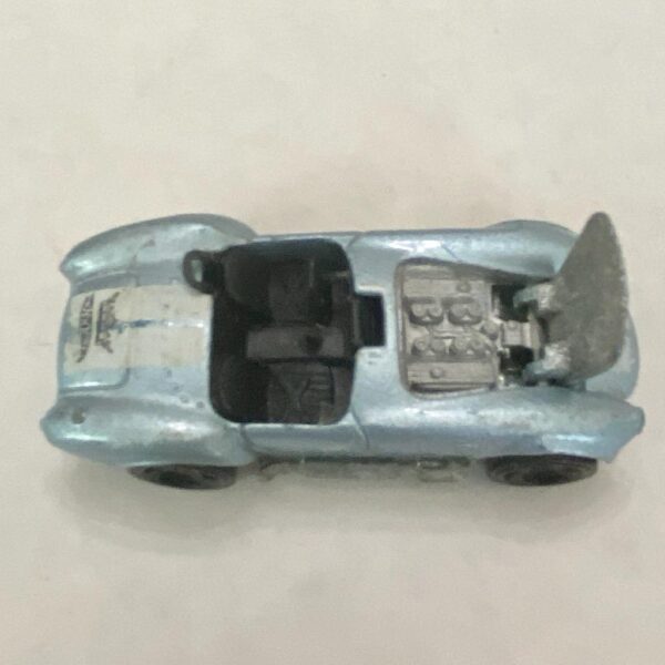 Vintage Hotwheels-Mattel Inc. 1983 blue and white striped sports car