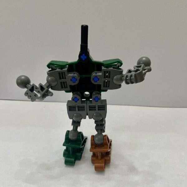 Vintage, Rare, Lego, Bionicle -Green, Gray and Brown 4in x 4in x 2in