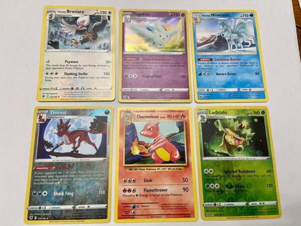 Lot of 6 Pokemon Cards- Lot # 6