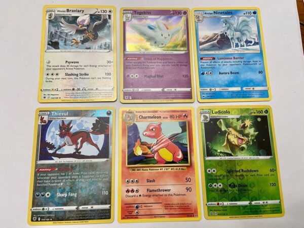 Lot of 6 Pokemon Cards- Lot # 6