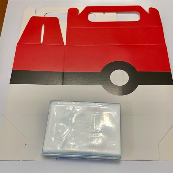 Pokemon Collectible Box with 50 pcs of Pokemon Cards Plastic Sleeves