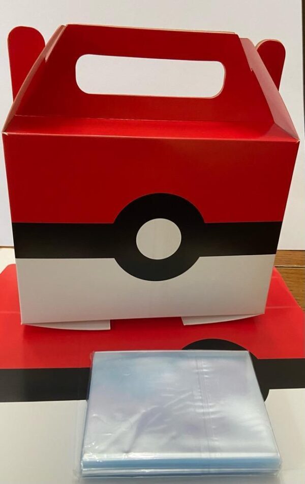 Pokemon Collectible Box with 50 pcs of Pokemon Cards Plastic Sleeves