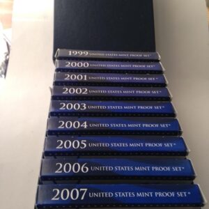 1999-2008S United States Mint Proof Set -50 State Quarters $28.10FV