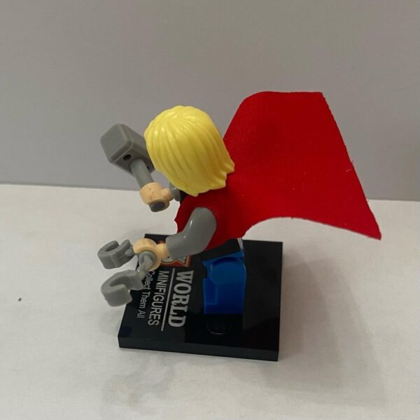 World Mini Figures-Red Cape Thor, 2 inch Miniature Figure