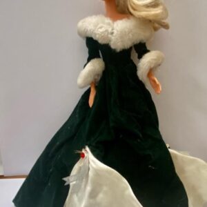 Vintage 1993 Mattel Barbie Doll in Original Green Velvet Gown