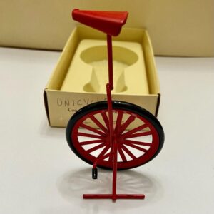 Vintage, Rare, Country Antique Ornament- Unicycle