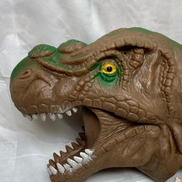 Vintage, Rare, Dinosaur-Rubber Puppet 6.5in x 5in