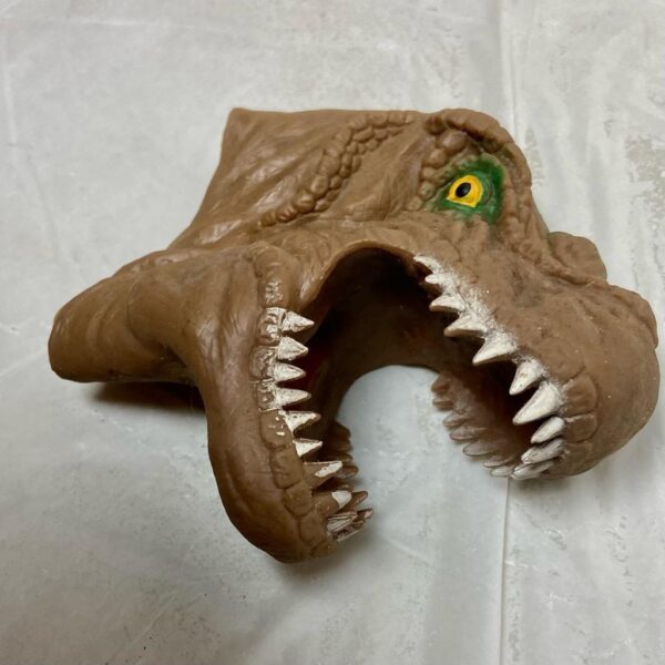 Vintage, Rare, Dinosaur-Rubber Puppet 6.5in x 5in