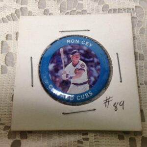 Ron Cey, Chicago Cubs #89, 3rd Base, Average 240, 1984 Funfood Buttons