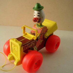 1965 Fisher Price Jalopy Pull Toy No. 724, Patent Pending