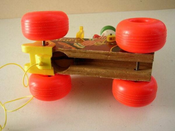 1965 Fisher Price Jalopy Pull Toy No. 724, Patent Pending