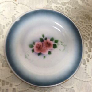 Vintage, Rare Child’s 1pc Floral Enamelware Plate