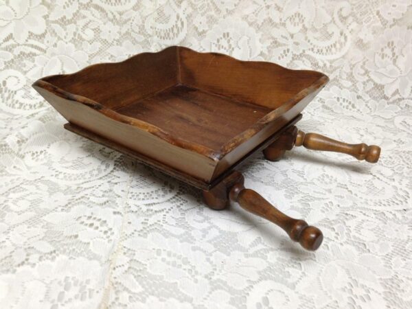 Vintage, Apco, Japan, 12.5in x 8.5in x 4in Wooden Wheelbarrow