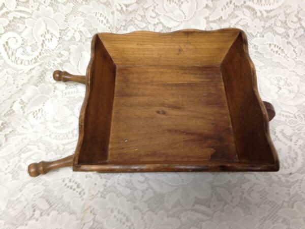 Vintage, Apco, Japan, 12.5in x 8.5in x 4in Wooden Wheelbarrow
