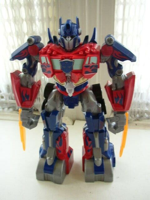 2009, Hasbro, Large, 11in Blue and Red Robot-Transformer