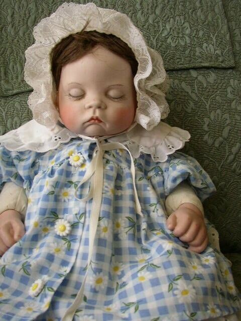 1989 Artist Signed, Beautiful Sleeping Doll